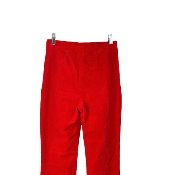 Tuckernuck red‎ corduroy Ashford pants Size S high rise four-way stretch cropped - Picture 7 of 9